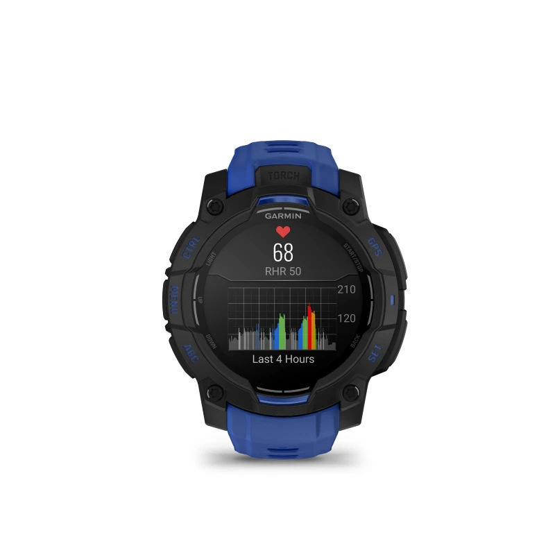 Garmin Instinct 3 AMOLED 45 mm negro y correa azul 010-02936-03 - Imagen 7