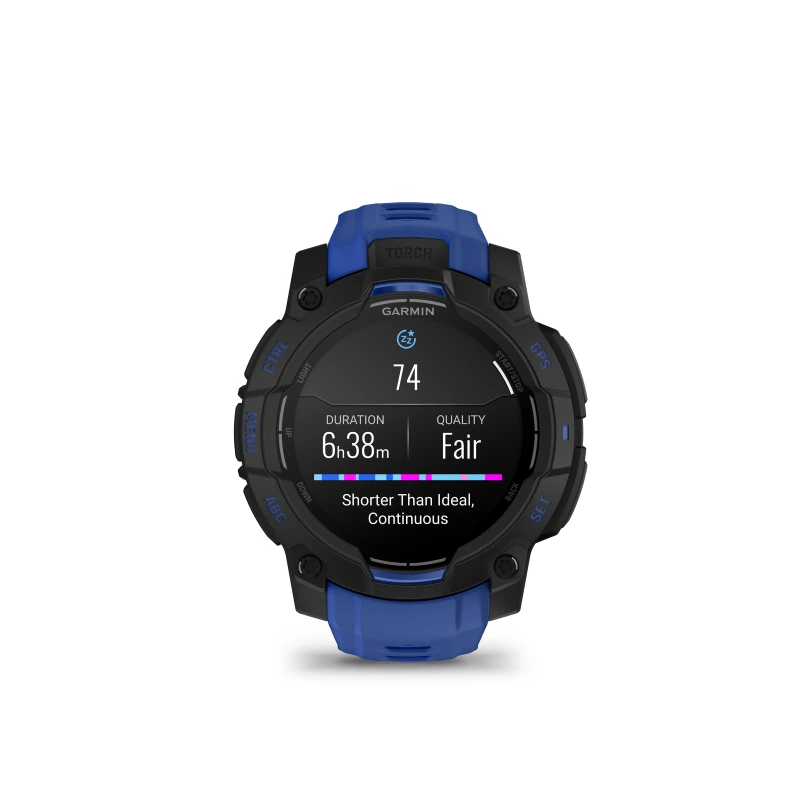 Garmin Instinct 3 AMOLED 45 mm negro y correa azul 010-02936-03 - Imagen 9