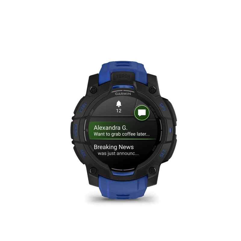 Garmin Instinct 3 AMOLED 45 mm negro y correa azul 010-02936-03 - Imagen 10