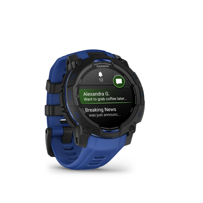 Garmin Instinct 3 AMOLED 45 mm negro y correa azul 010-02936-03 - Imagen 11
