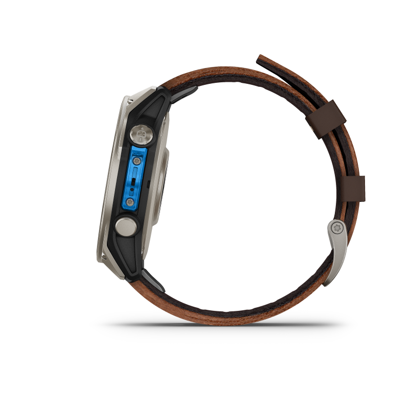Garmin D2 Mach 2 - 47mm Titanio y correa cuero marrón 010-02904-31 - Imagen 13