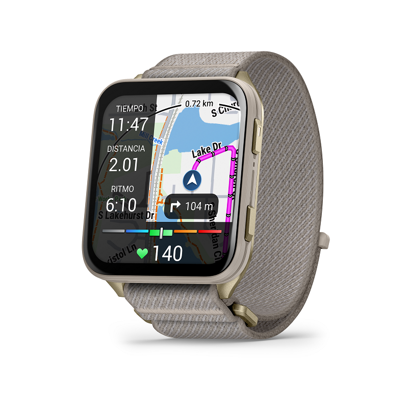 Garmin Venu X1 Titanio dorado y nailon gris 010-02980-09 - Imagen 5