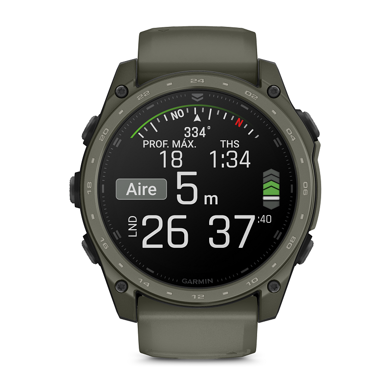 Garmin Tactix 8 - 51 mm AMOLED Cerakote verde 010-04553-11 - Imagen 2