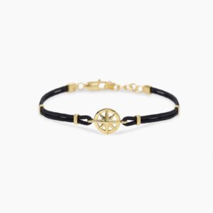 PULSERA MABINA PLATA HOMBRE ROSA DE LOS VIENTOS