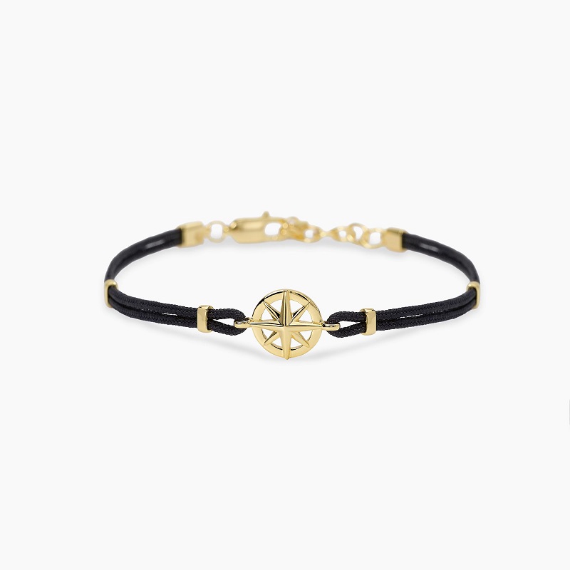PULSERA MABINA PLATA HOMBRE ROSA DE LOS VIENTOS