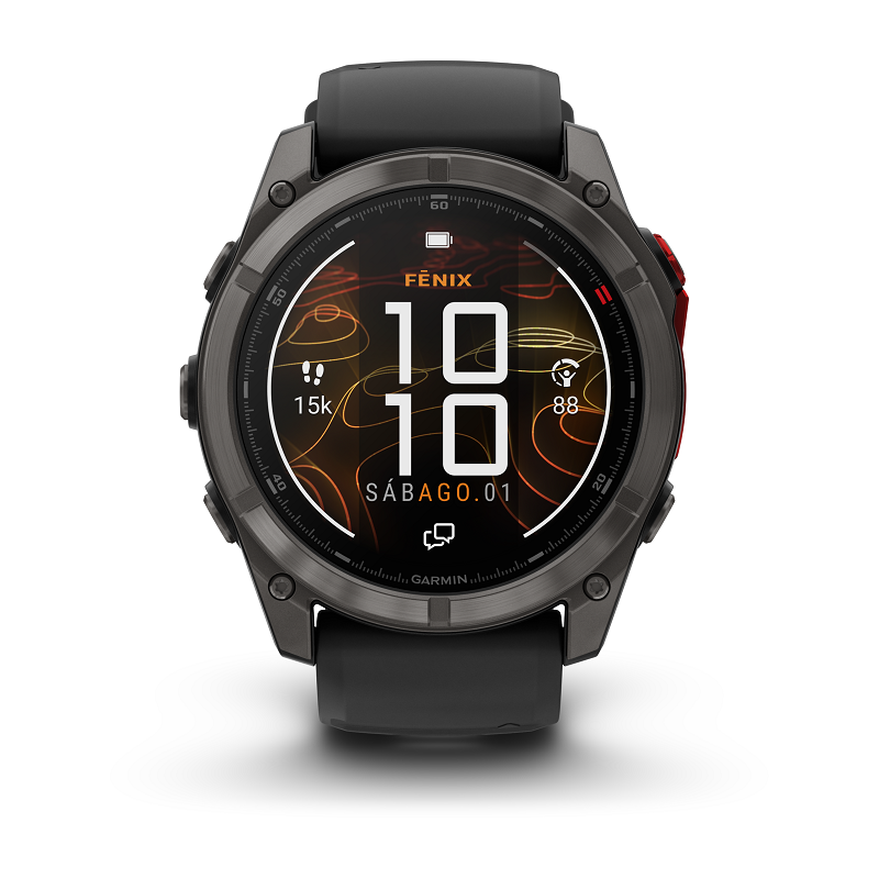 Garmin Fenix 8 Pro - 51mm MicroLed, Zafiro, Titanio DLC y silicona negra 010-03380-01 - Imagen 3