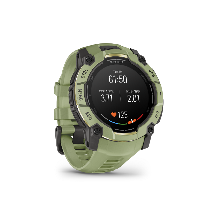 Garmin Instinct 3 AMOLED 50 mm verde y correa verde 010-03020-02 - Imagen 9