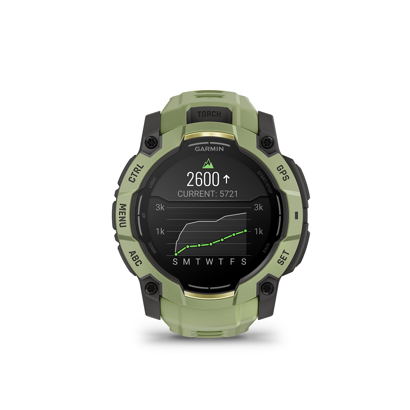 Garmin Instinct 3 AMOLED 50 mm verde y correa verde 010-03020-02 - Imagen 4