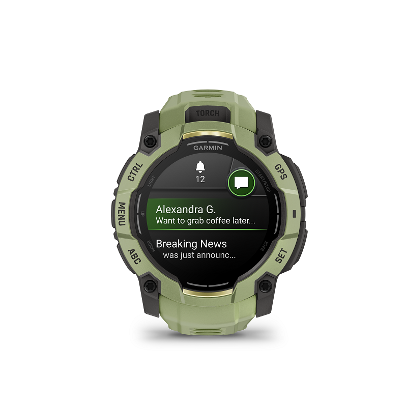 Garmin Instinct 3 AMOLED 50 mm verde y correa verde 010-03020-02 - Imagen 7