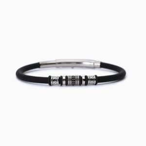 PULSERA MABINA PLATA HOMBRE