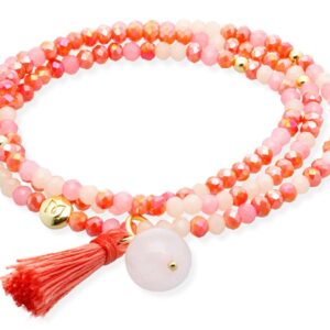 Pulsera ZEN Marina García PEACH con piedra natural