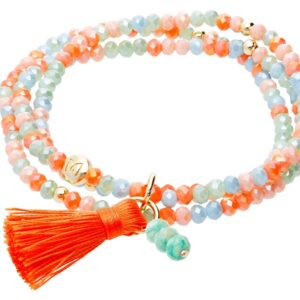 Pulsera ZEN Marina García PAPAYA con piedra natural